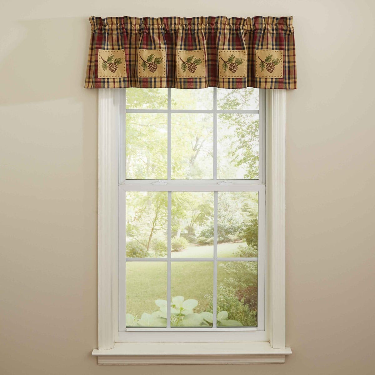 South River patch pinecone Valance Lined-Park Designs-The Village Merchant