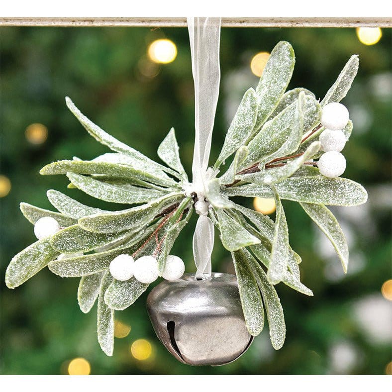Sparkle Mistletoe Bell Ornament-Craft Wholesalers-The Village Merchant