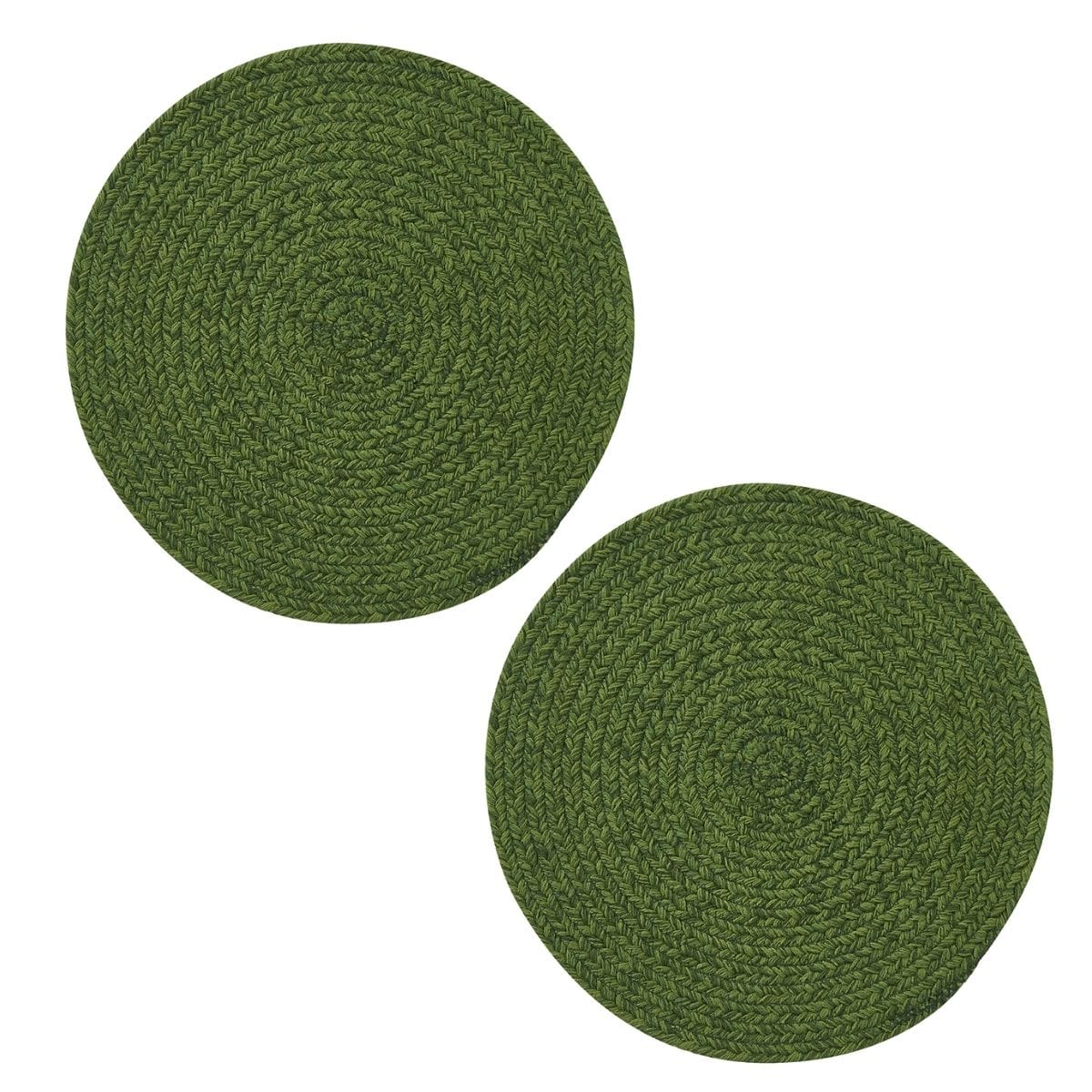 Park Designs Placemat Spice Bin - Basil Braided Placemat Round Set of 2