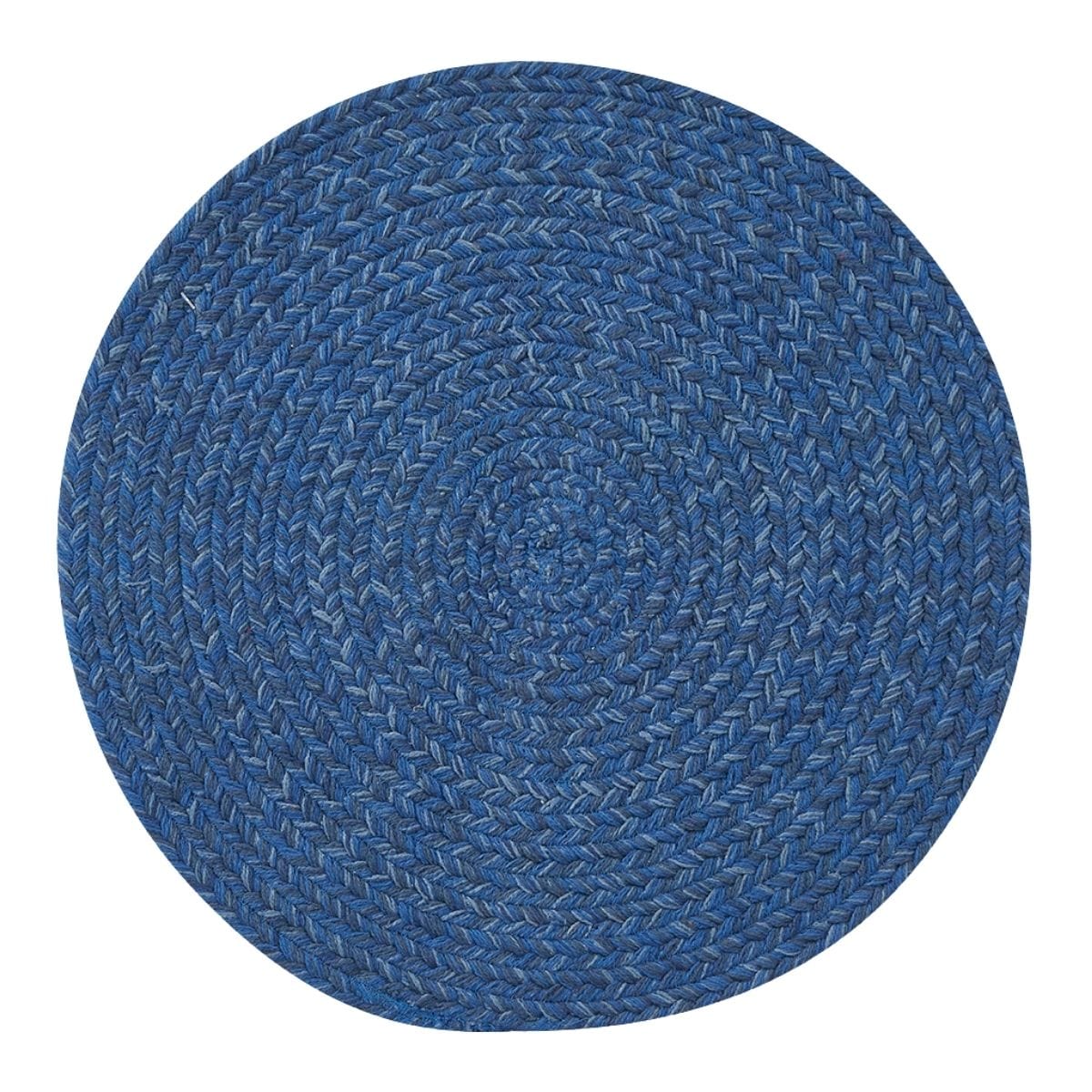 Spice Bin - Blue Spice Braided Placemat Round Set of 2
