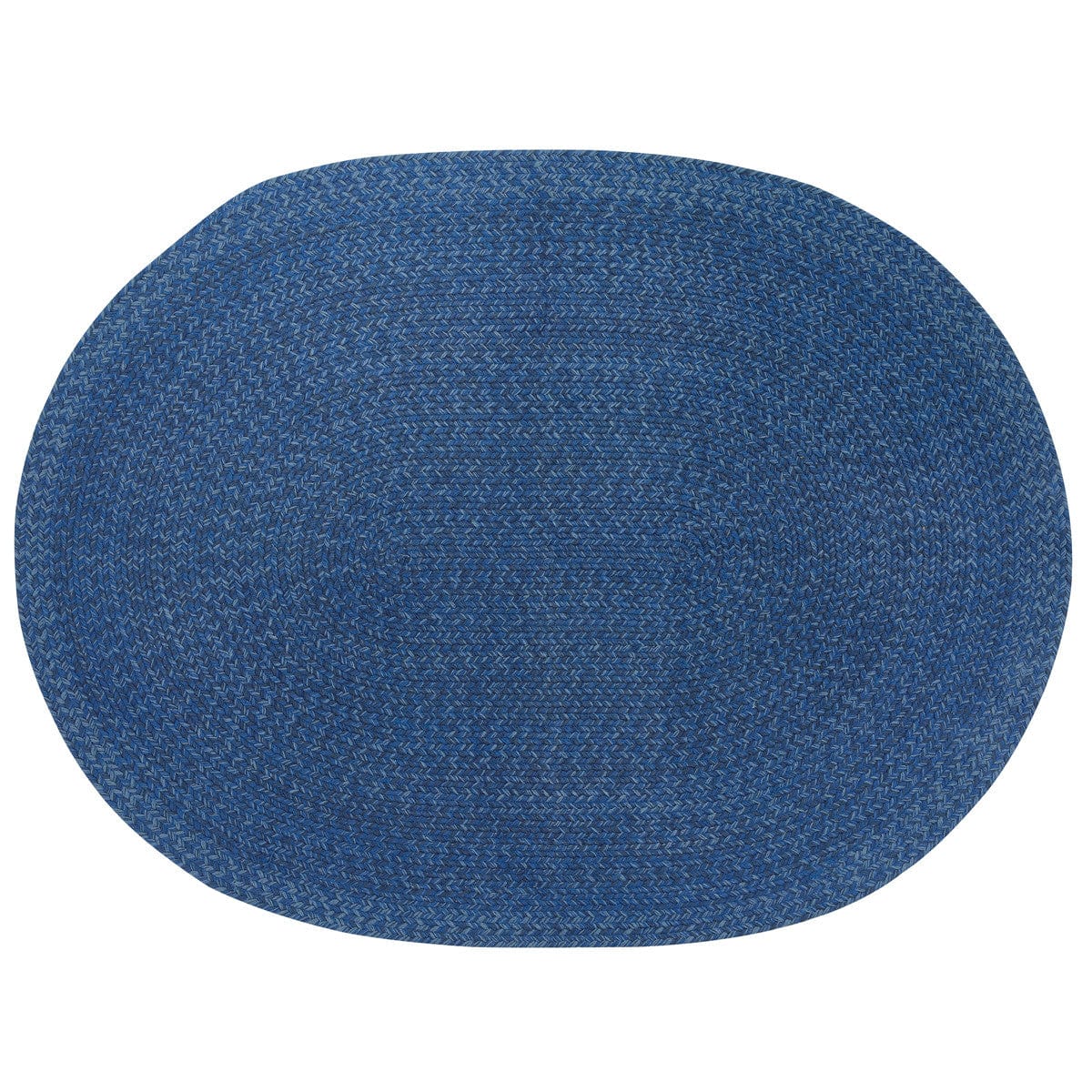 Spice Bin - Blue Spice Braided Rug 32&quot; X 42&quot; Oval