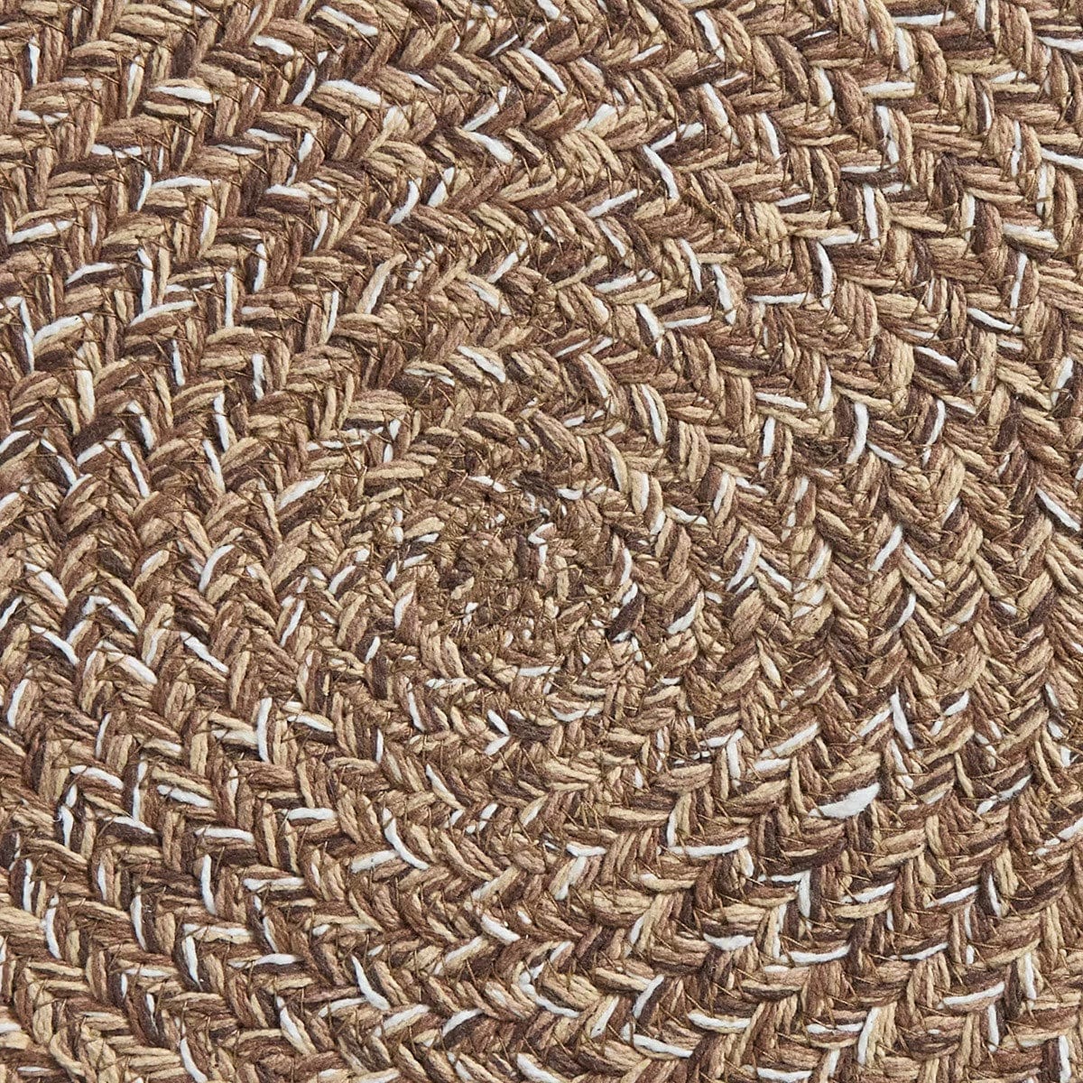 Spice Bin - Cocoa Braided Placemat Round Set of 2
