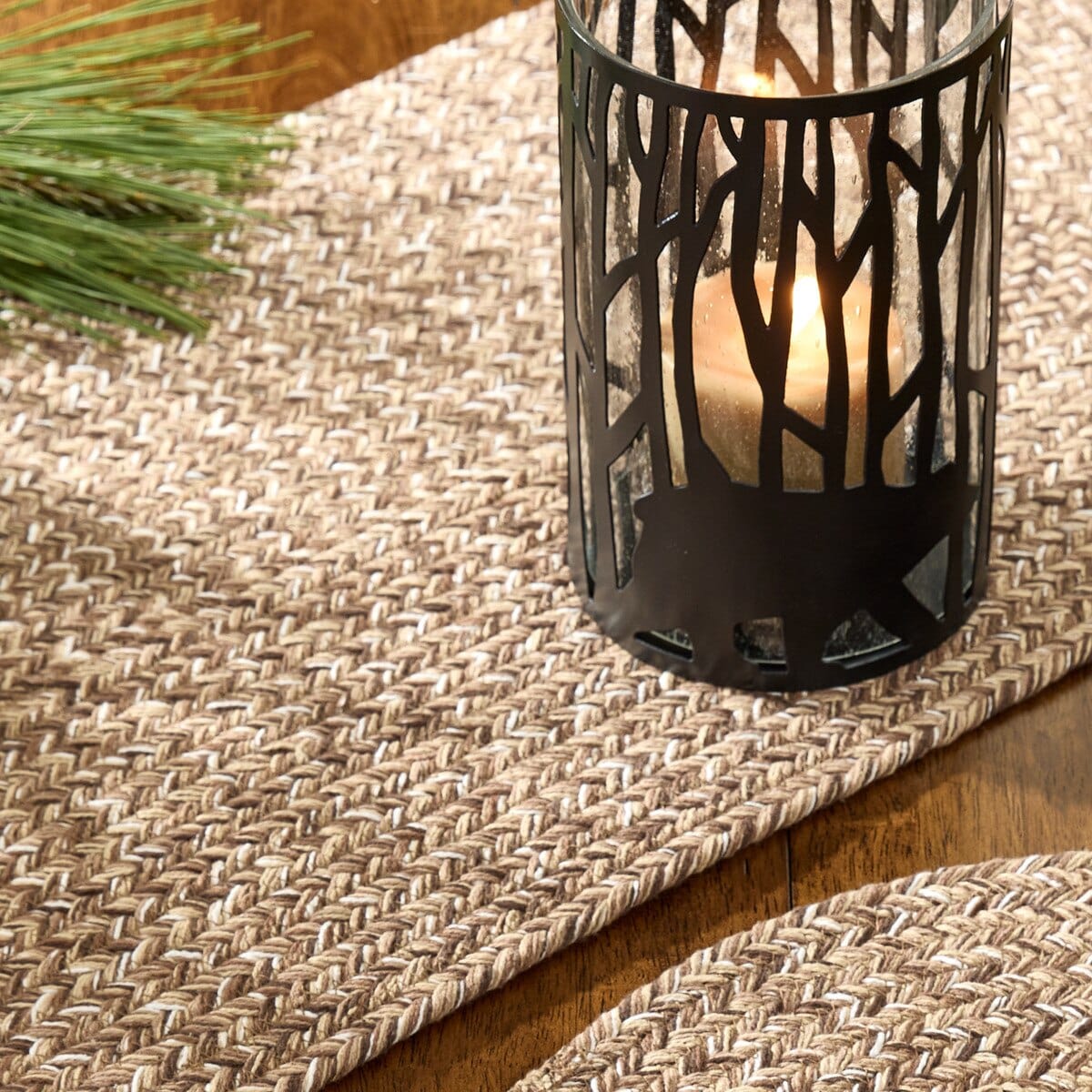 Park Designs Spice Bin - Cocoa Braided Table Runner 54'' Long