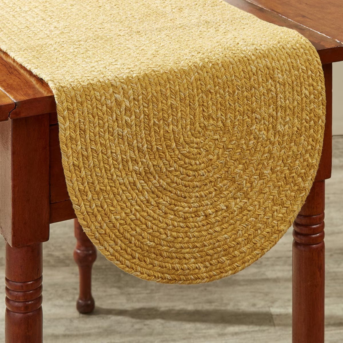 Spice Bin - Cumin Braided Table Runner 36" Long