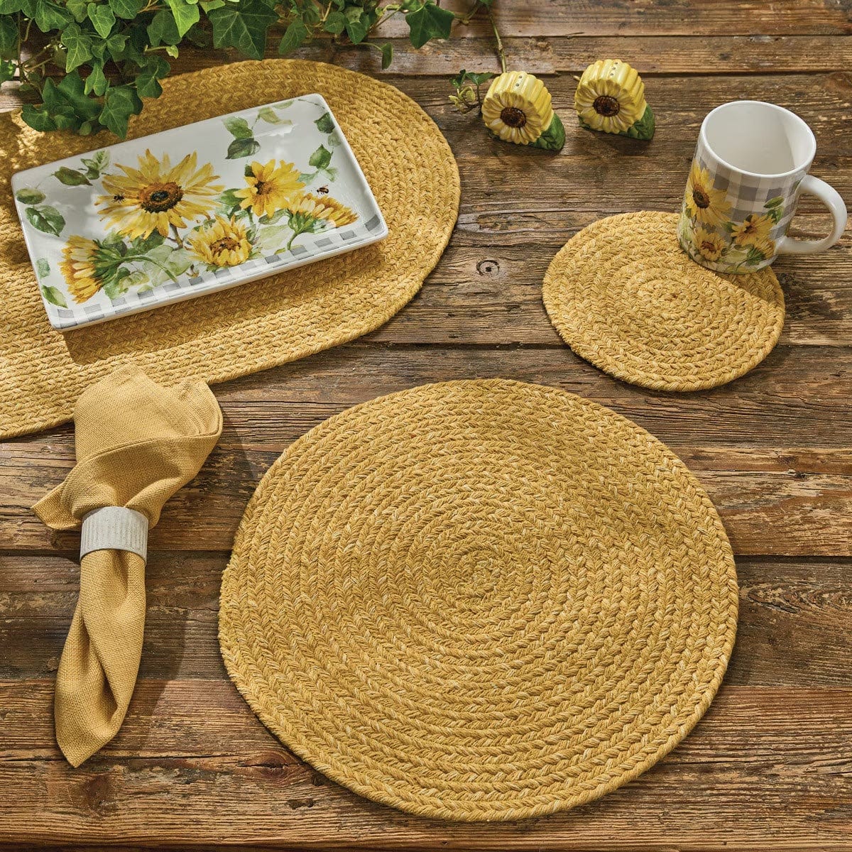 Park Designs Spice Bin - Cumin Braided Table Runner 36" Long