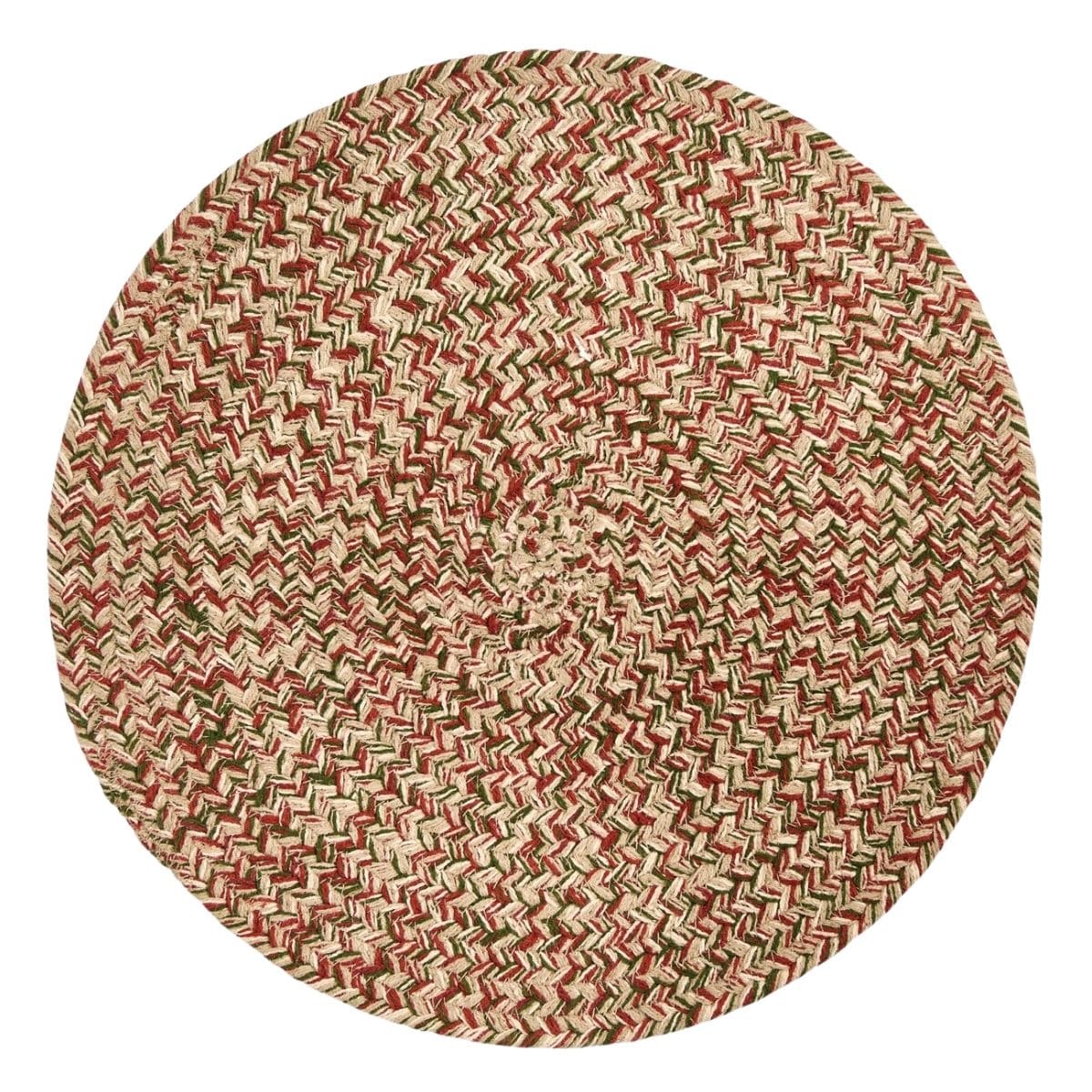 Spice Bin - Ginger Braided Placemat Round Set of 2