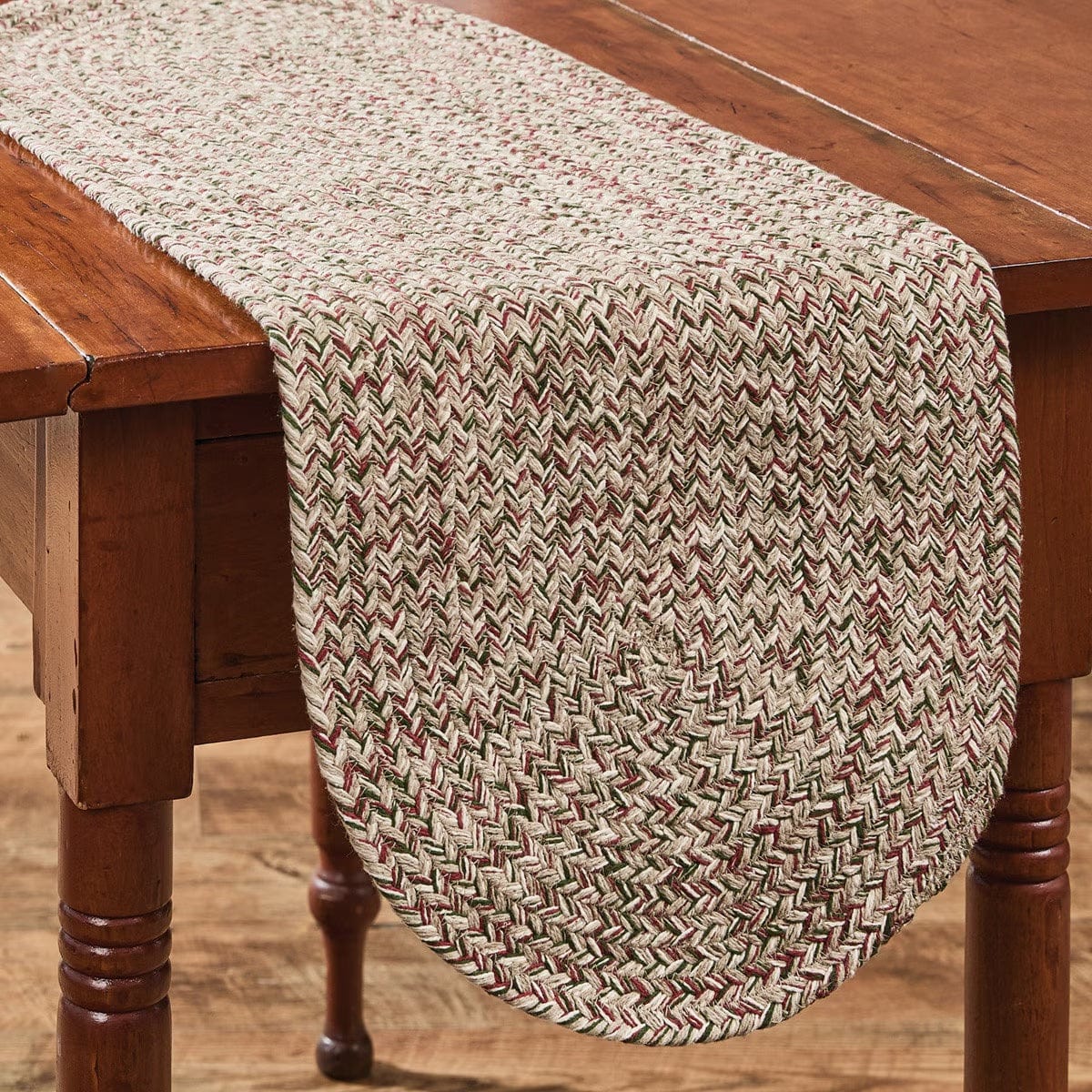 Spice Bin - Ginger Braided Table Runner 54'' Long