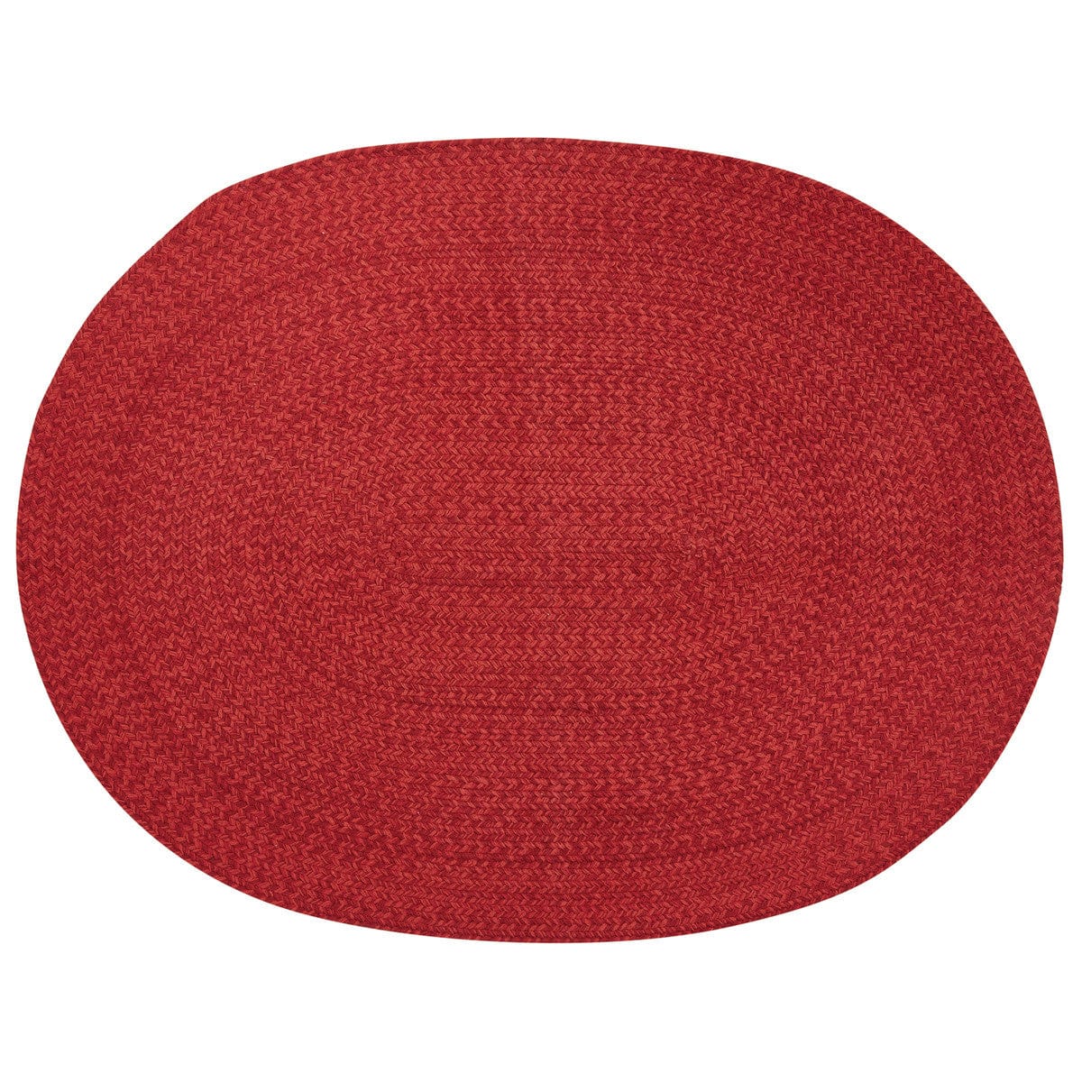 Spice Bin - Paprika Braided Rug 32&quot; X 42&quot; Oval