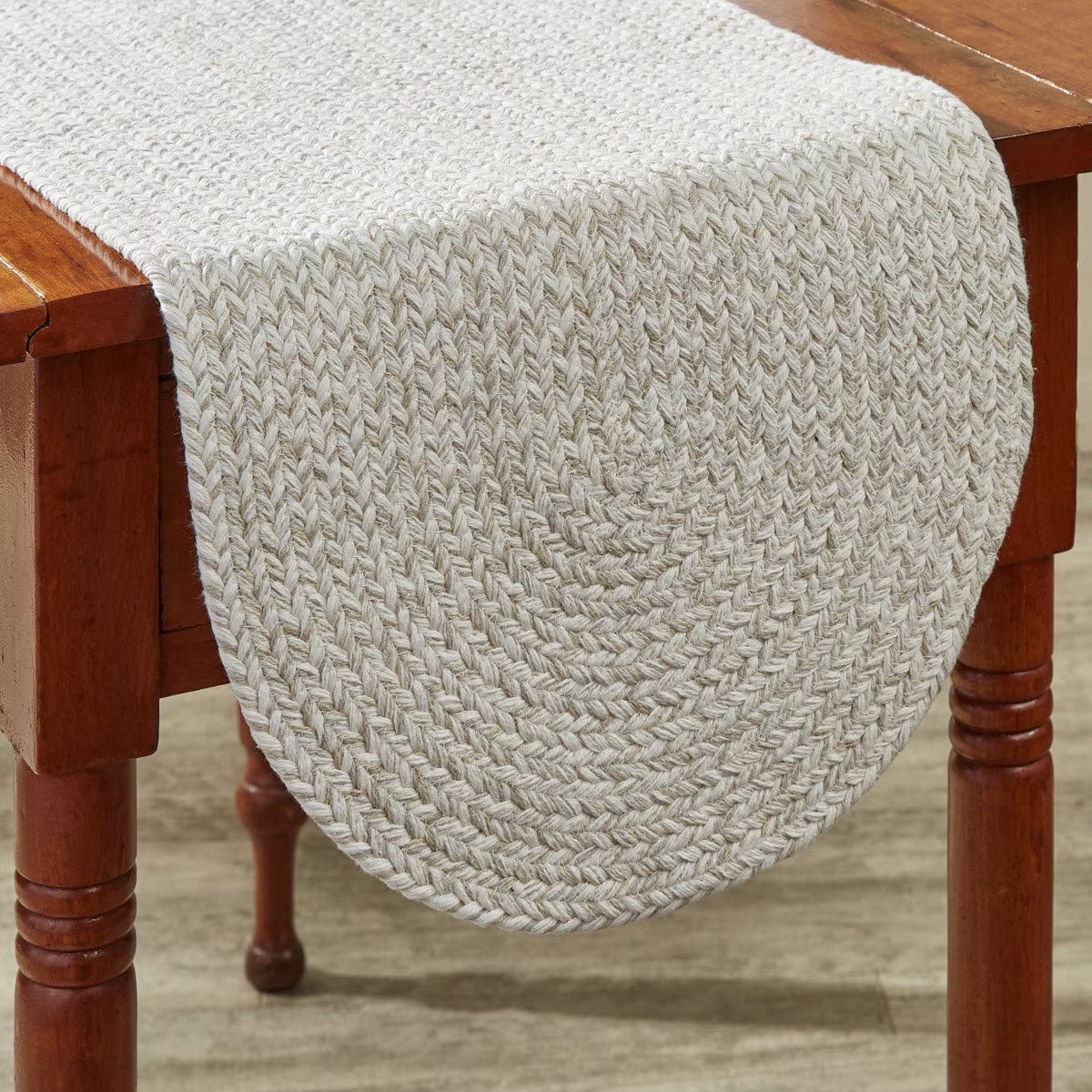 Spice Bin - Sea Salt Braided Table Runner 36" Long