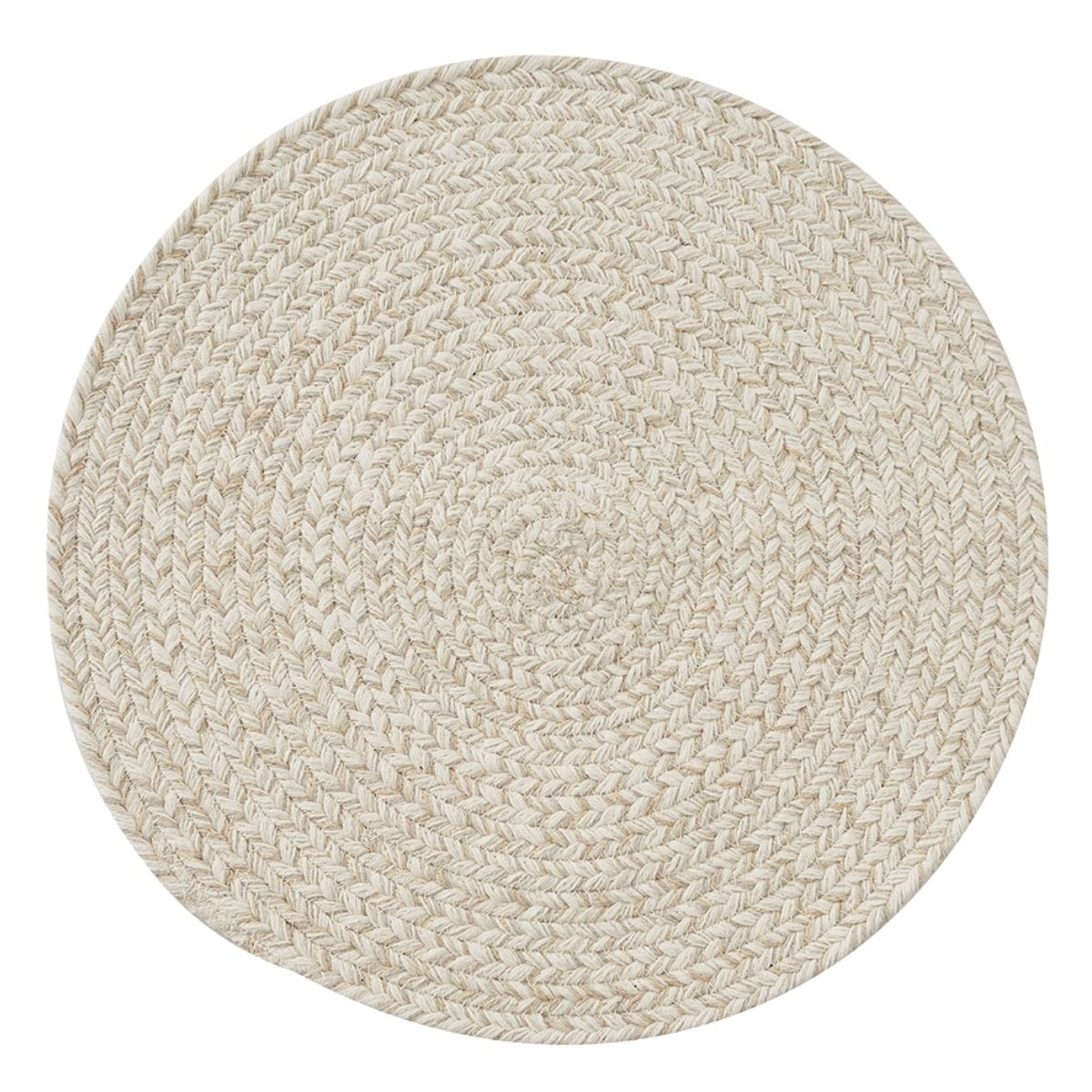 Spice Bin - Sea Salt Braided Trivet Round Set of 2