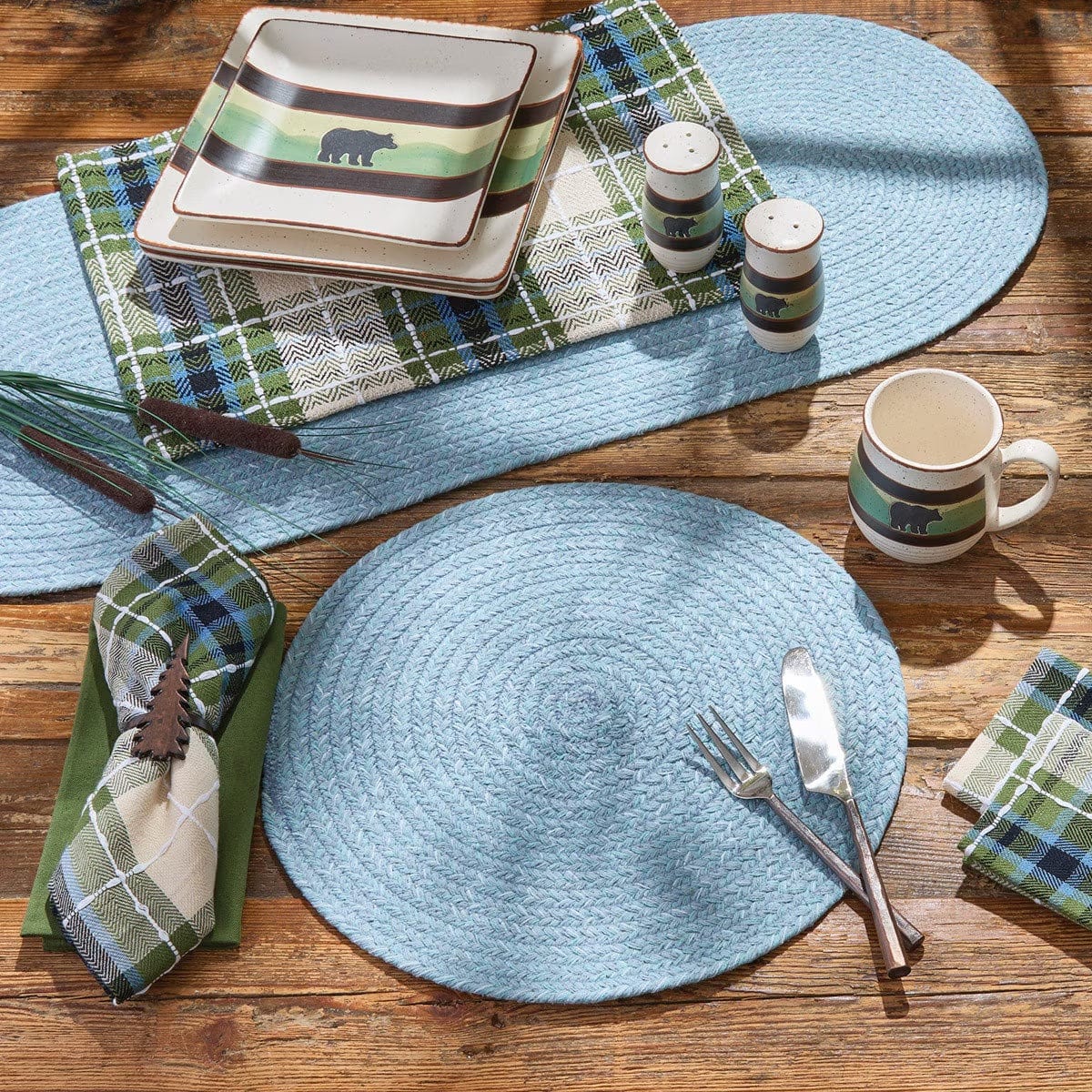 Spice Bin - Spice Island Braided Table Runner 54'' Long
