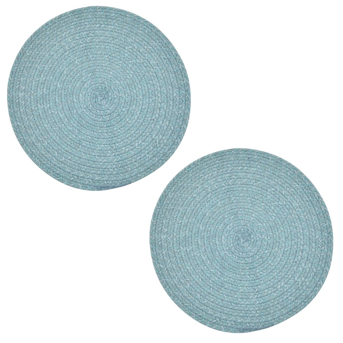 Spice Bin - Spice Island Braided Trivet Round Set of 2