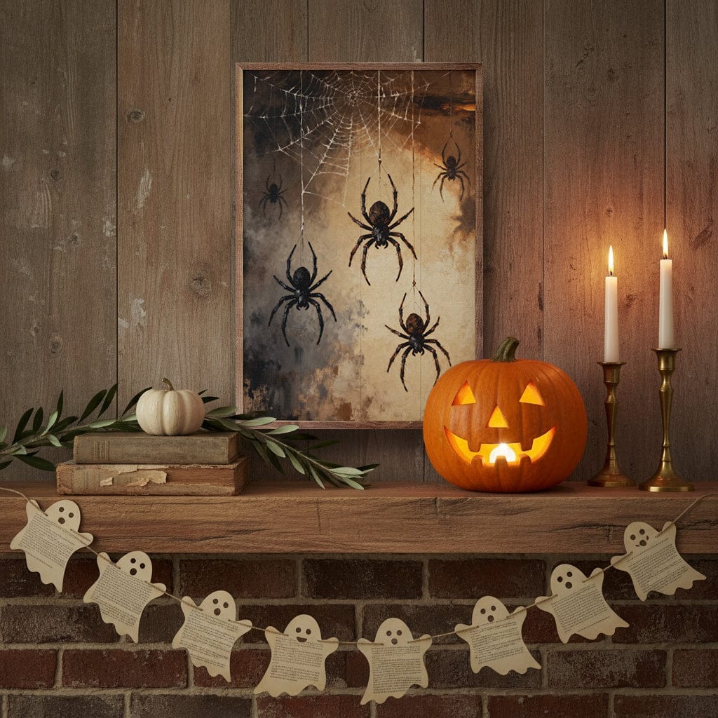 Kendrick Home Walnut Frames Spiders Brown