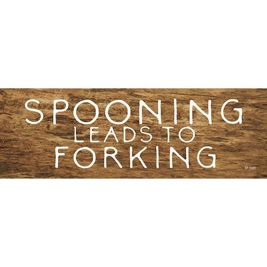 Penny Lane Publishing Spooning Leads To Forking By Jaxn Blvd Art Print - 6 X 18