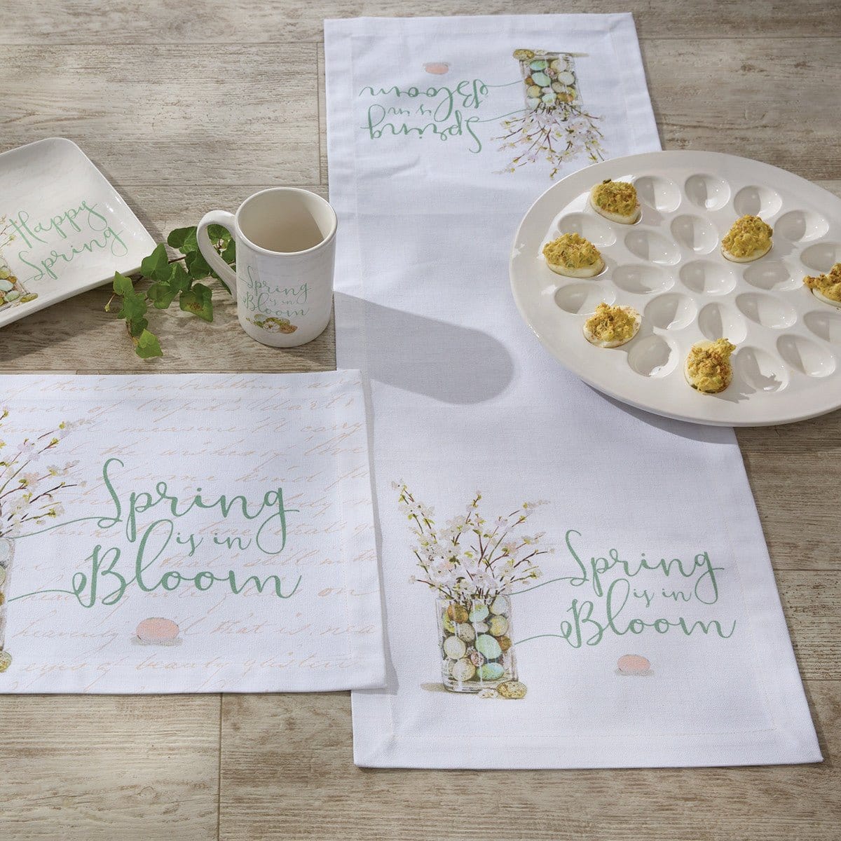 Spring In Bloom Printed Table Runner 36&quot; Long-Park Designs-The Village Merchant