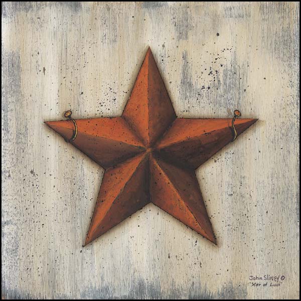 Star Of Luck By John Sliney Art Print - 12 X 12-Penny Lane Publishing-The Village Merchant