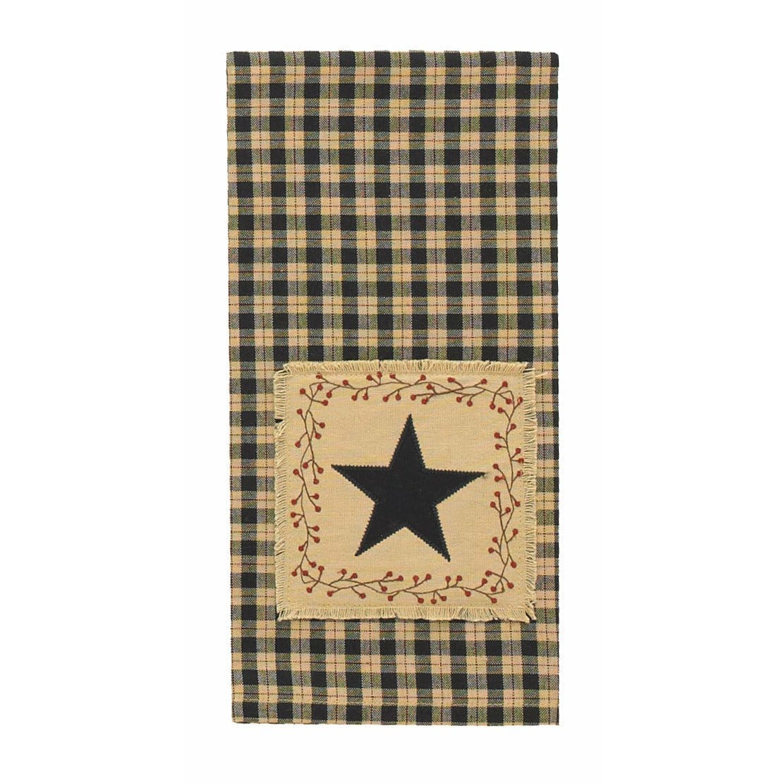 Star Patch Decorative Towel-Park Designs-The Village Merchant