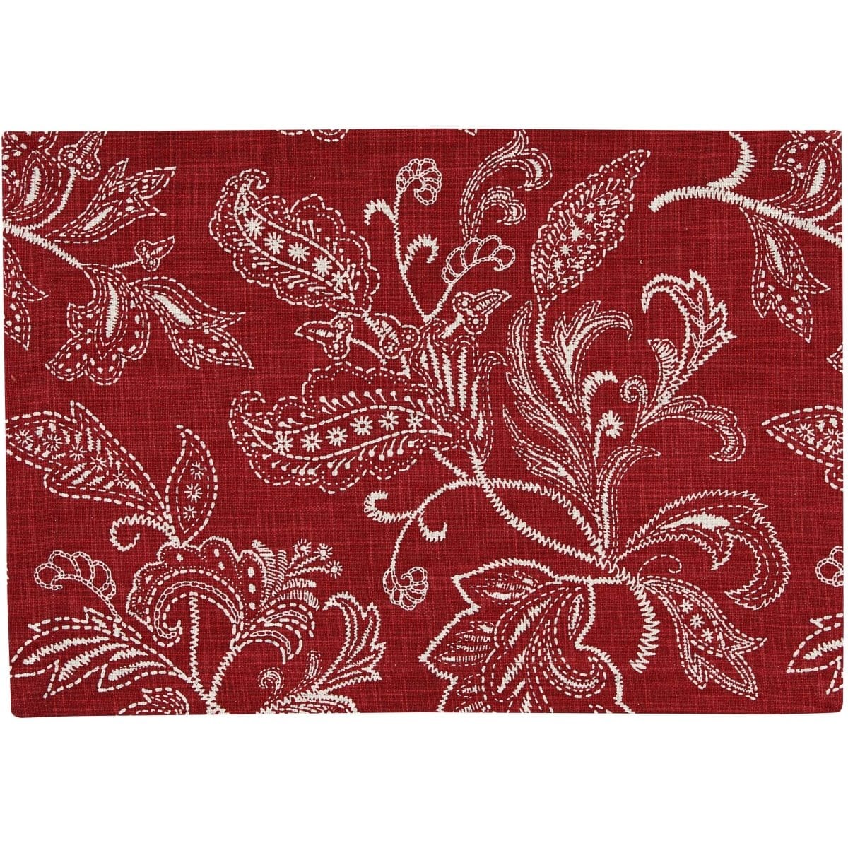 Stitches In Red Placemat-Park Designs-The Village Merchant