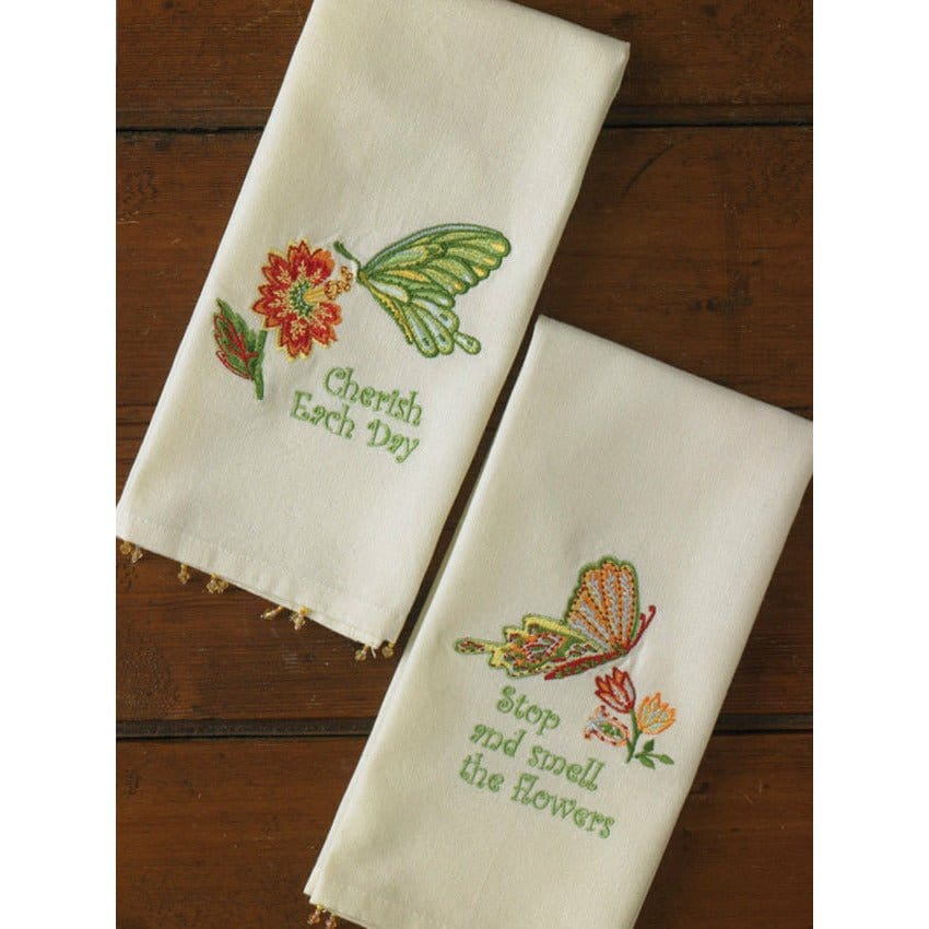 Stop And Smell The Flowers Guest Towel-Park Designs-The Village Merchant