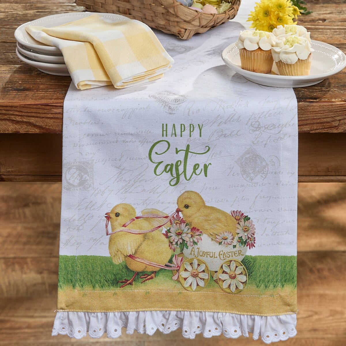 Storybook Easter Table Runner 36&quot; Long