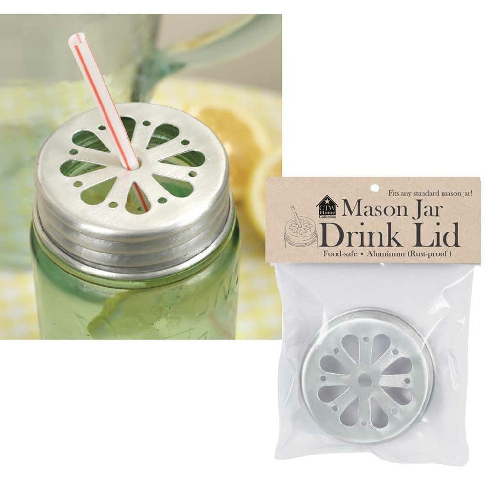 Straw Holder Mason Jar Lid-CTW Home-The Village Merchant