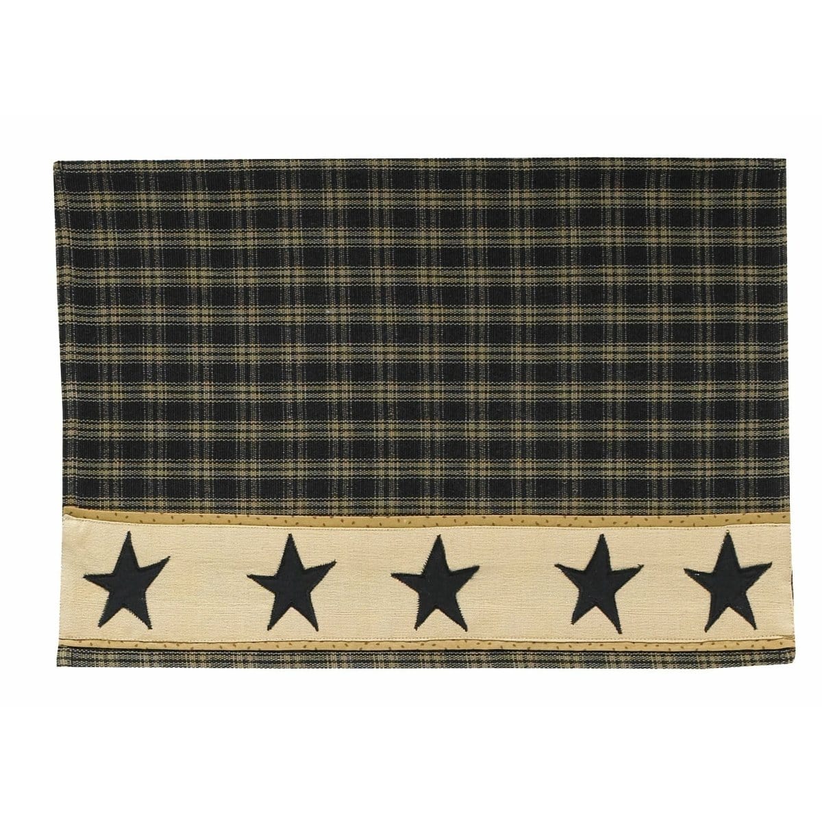 Sturbridge Border In Black W/ Star Placemat-Park Designs-The Village Merchant