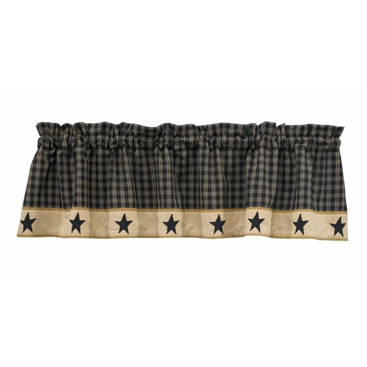Sturbridge Border In Black W/ Star Valance Lined-Park Designs-The Village Merchant