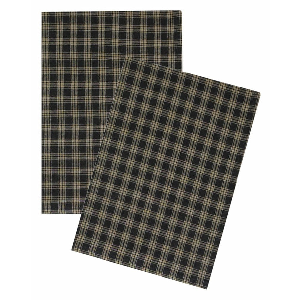Park Designs Sturbridge In Black Dishtowel Set of 2
