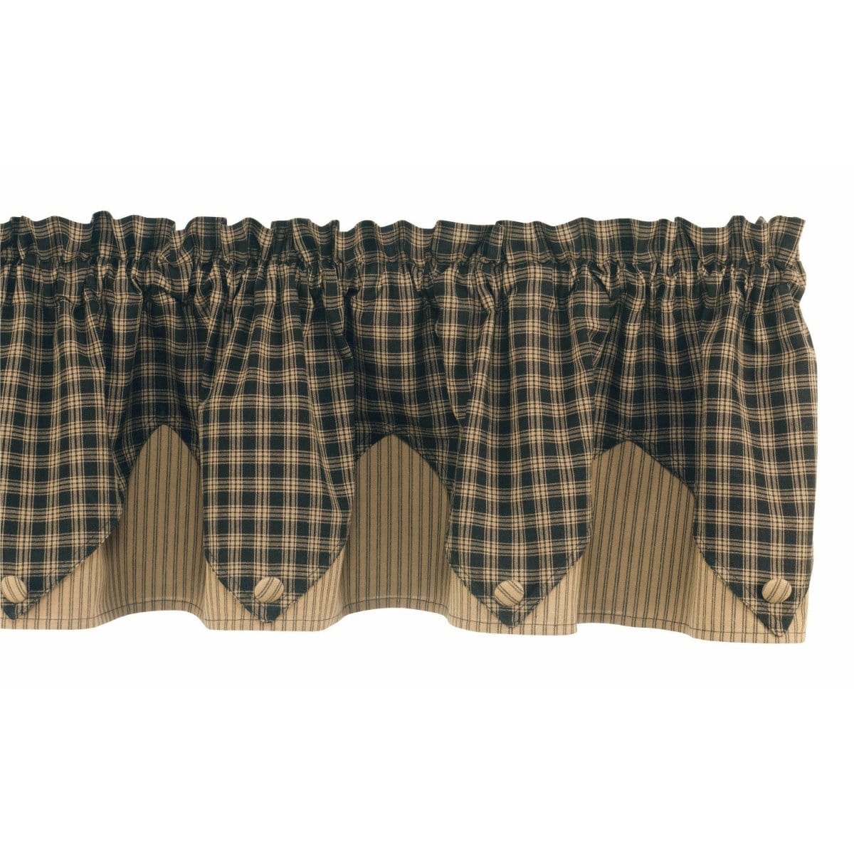 Sturbridge In Black Point valance Lined-Park Designs-The Village Merchant