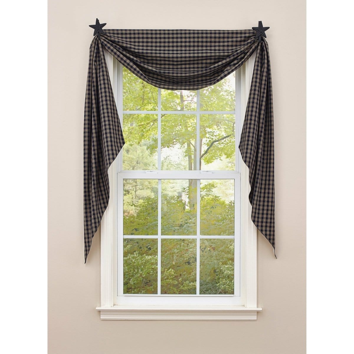 Sturbridge In Navy Fishtail Swag Lined-Park Designs-The Village Merchant