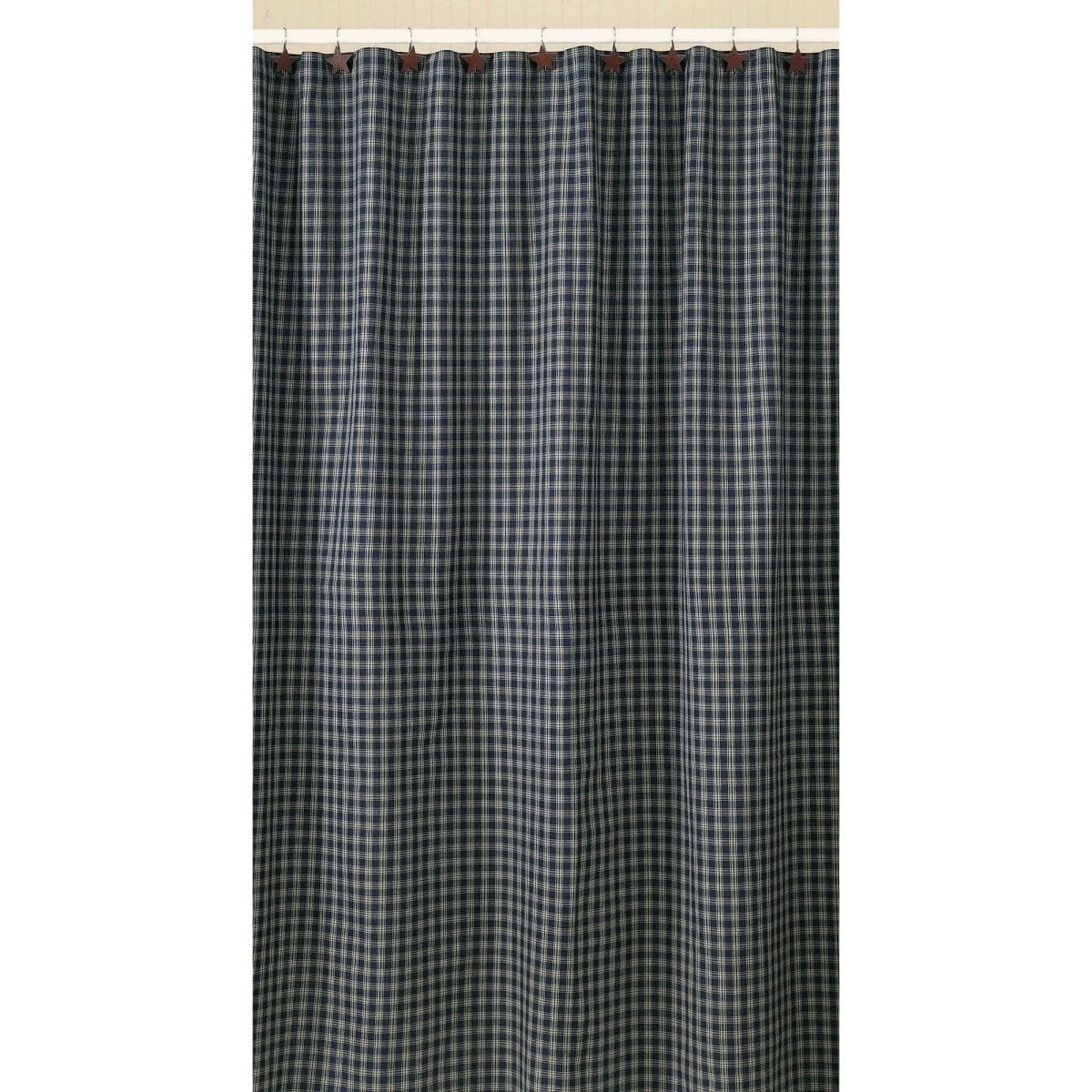 Sturbridge In Navy Shower Curtain-Park Designs-The Village Merchant