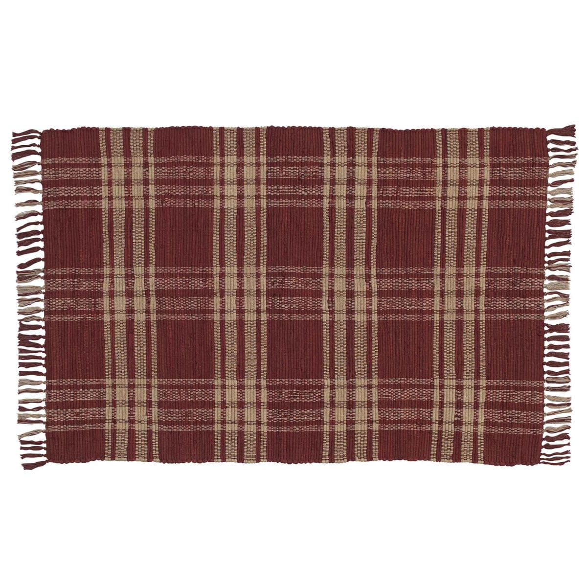 Sturbridge in Wine Rag rug 36" x 60" rectangle-Park Designs-The Village Merchant