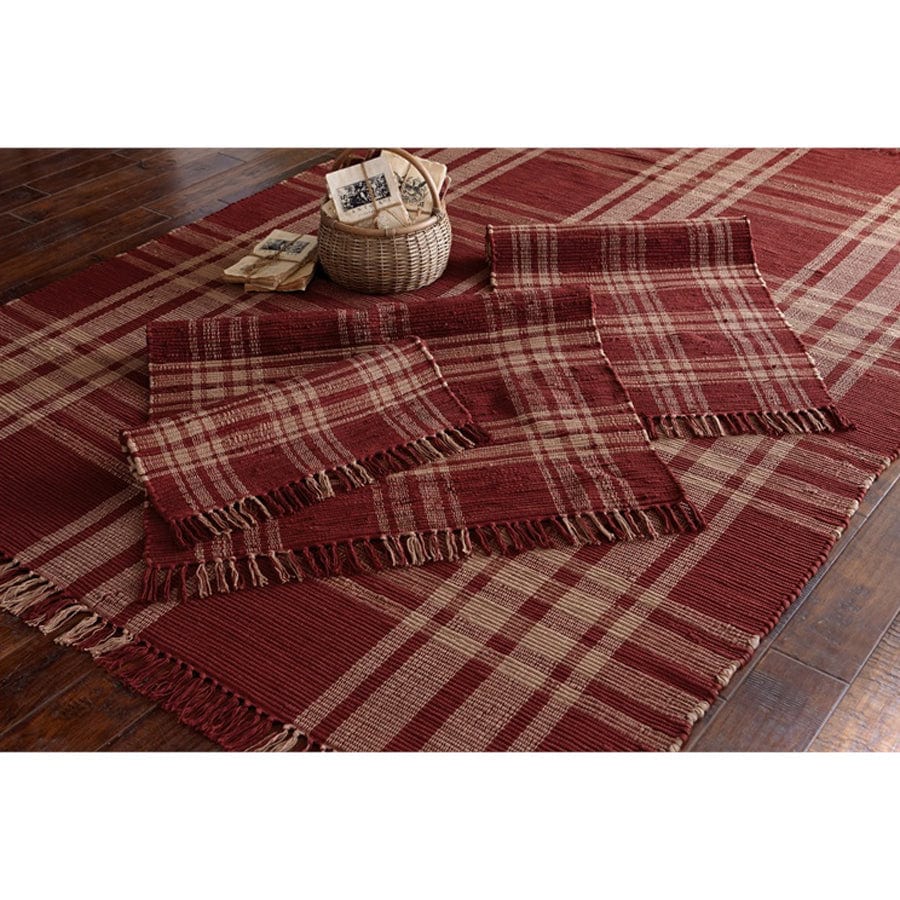 Sturbridge in Wine Rag rug 36" x 60" rectangle-Park Designs-The Village Merchant