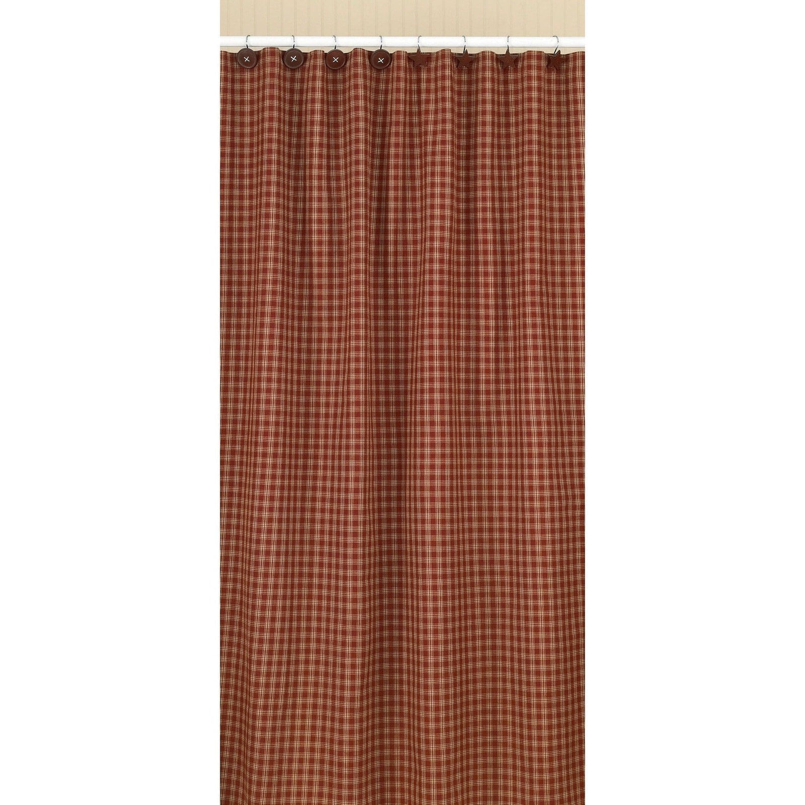 Sturbridge In Wine Shower Curtain-Park Designs-The Village Merchant