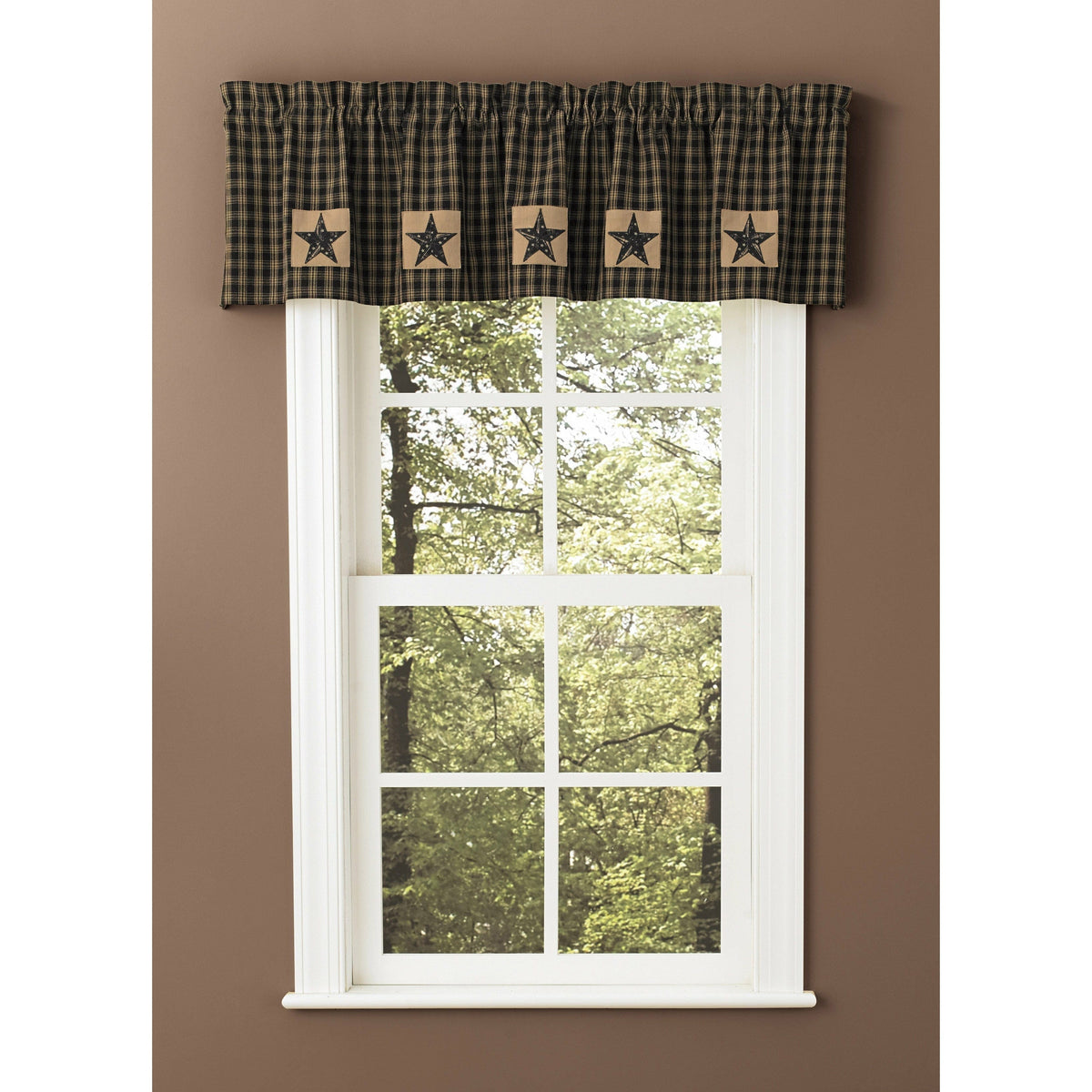 Sturbridge Patch In Black Valance Lined-Park Designs-The Village Merchant