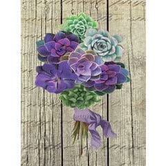 Penny Lane Publishing Succulent Bouquet III By JG Studios Art Print - 12 X 16