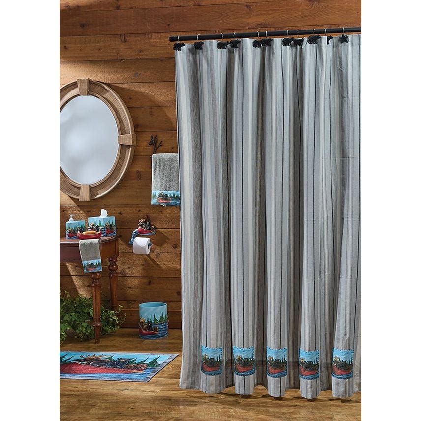 Summer Vacation Patch Shower Curtain-Park Designs-The Village Merchant