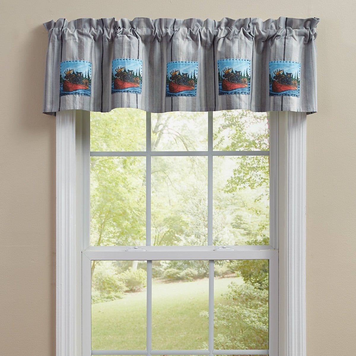 Summer Vacation Patch Valance Lined-Park Designs-The Village Merchant