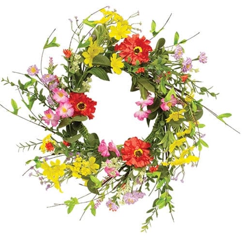 Sun Dazzled Blooms Candle Ring / Wreath 6&quot; Inner Diameter