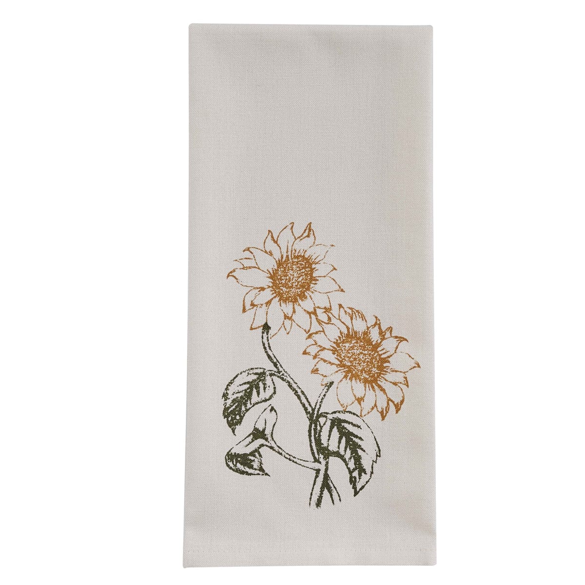 Sunflower In Bloom double sunflower print Decorative Towel-Park Designs-The Village Merchant