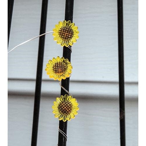 Sunflower Light String / Strand Battery Operated LED Timer 15 Count