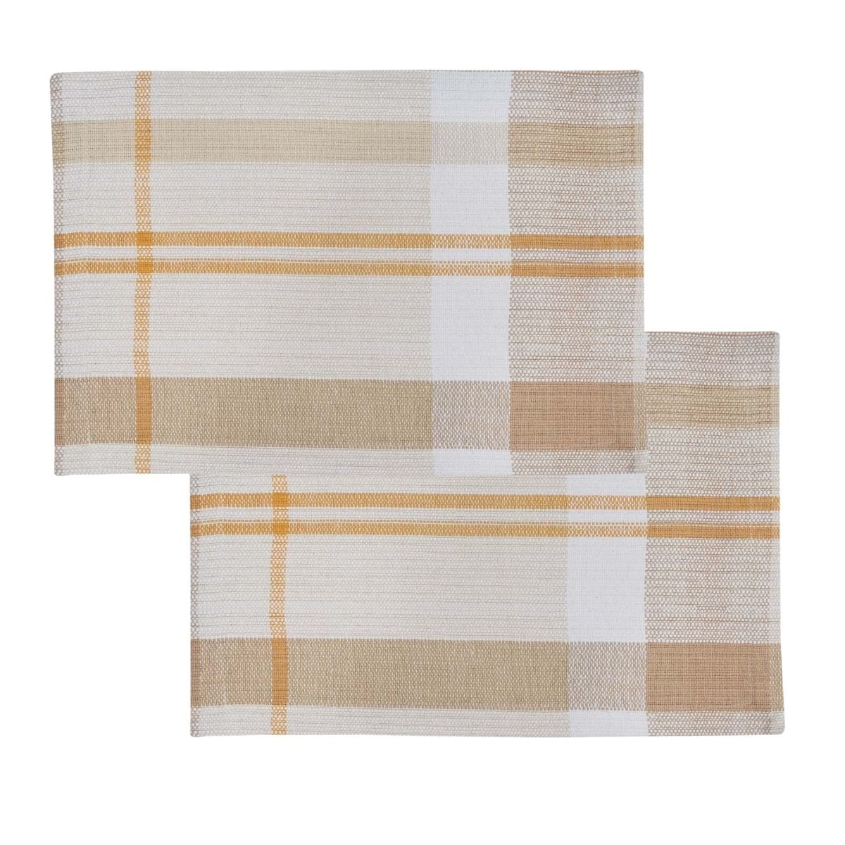 Sunflower Plaid Placemat Set of 2