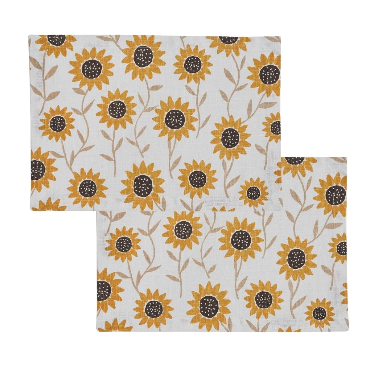 Sunflower Print Placemat Set of 2