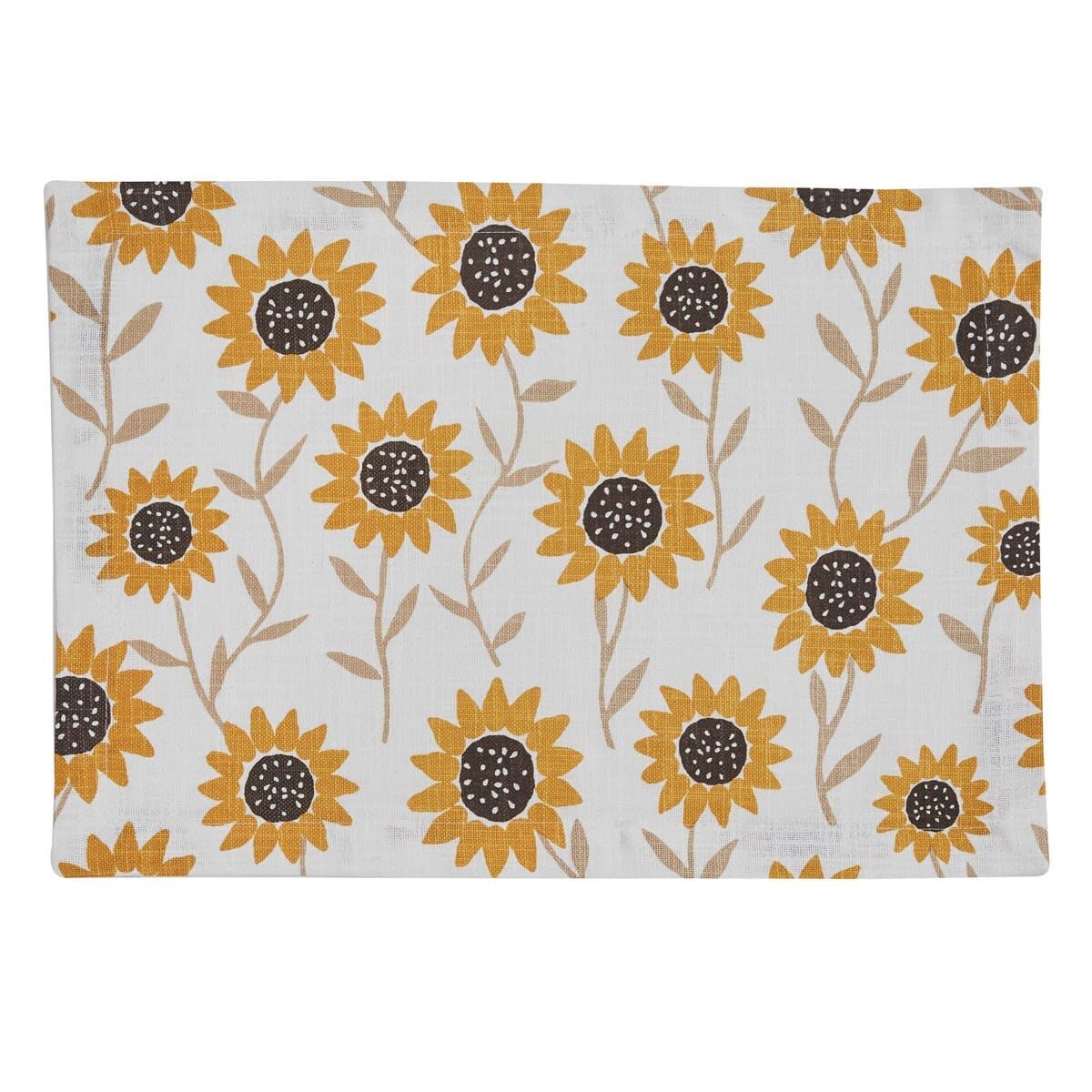 Sunflower Print Placemat Set of 2
