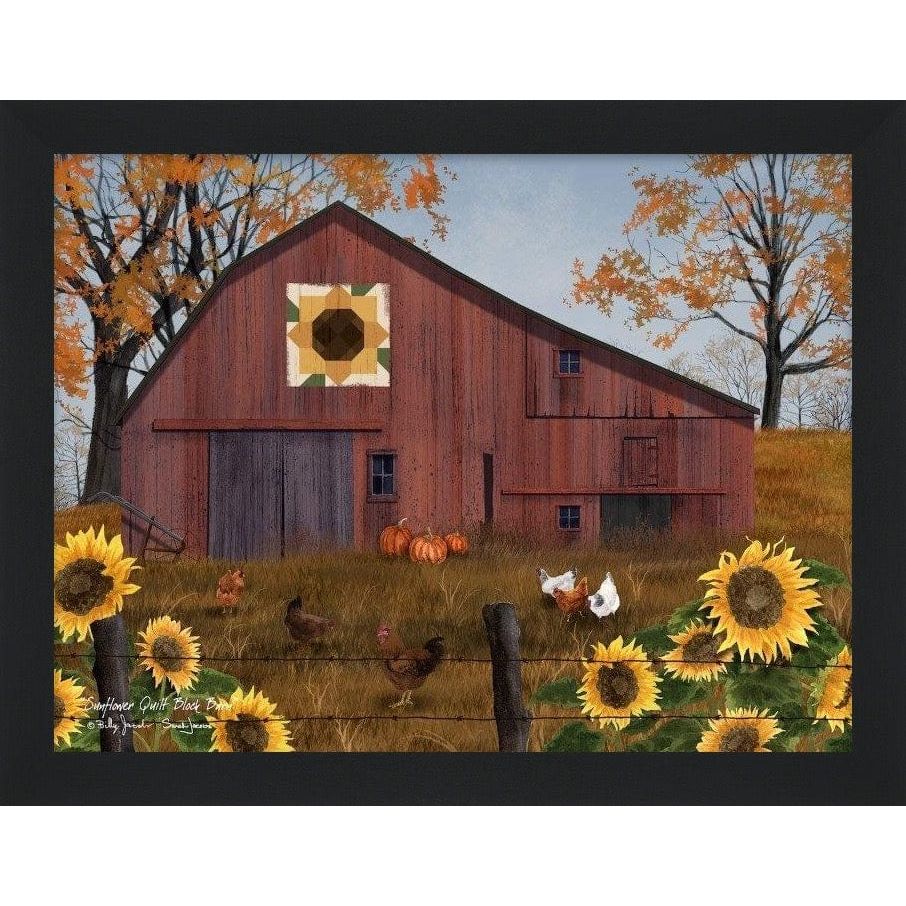 Sunflower Quilt Block Barn By Billy Jacobs &amp; Sarah Jacobs