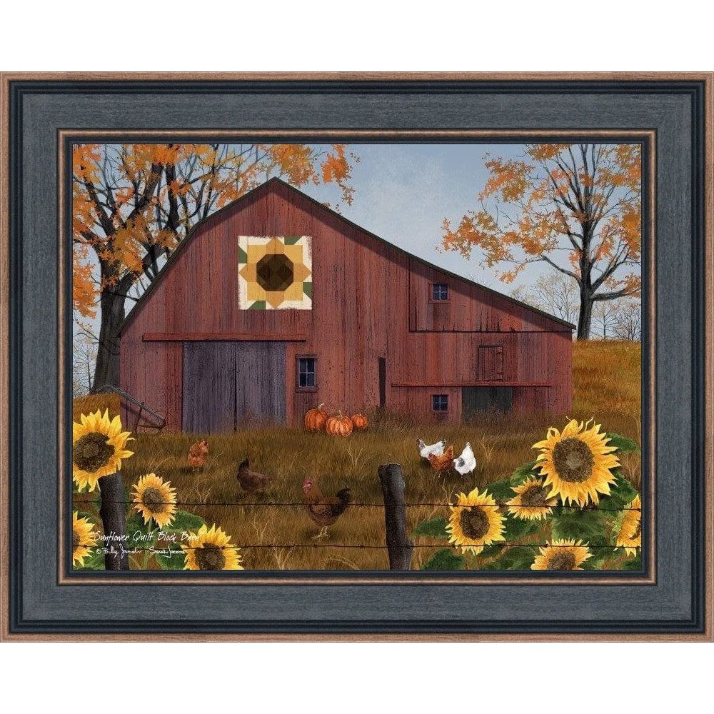 Sunflower Quilt Block Barn By Billy Jacobs &amp; Sarah Jacobs