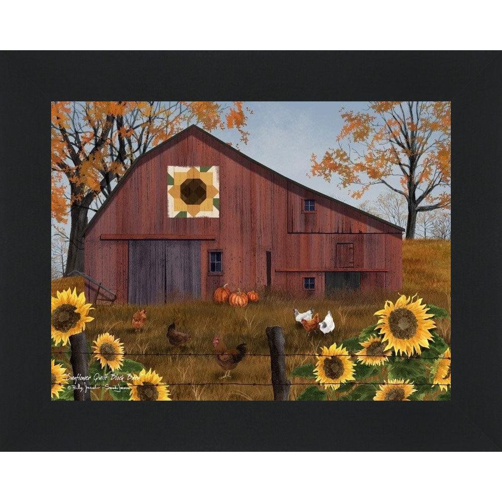 Sunflower Quilt Block Barn By Billy Jacobs &amp; Sarah Jacobs