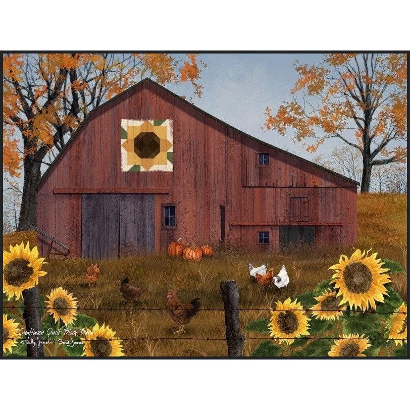 Sunflower Quilt Block Barn By Billy Jacobs &amp; Sarah Jacobs