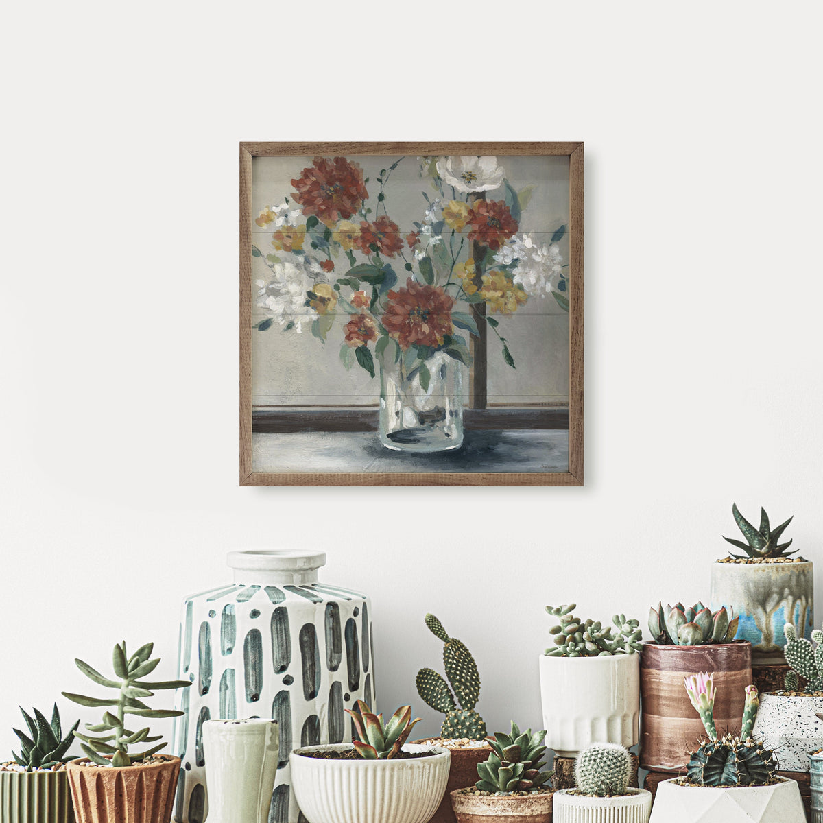 Kendrick Home Walnut Frames Sunny Autumn By Carol Robinson