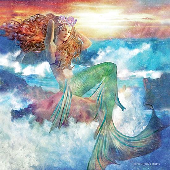 Sunset Mermaid By Bluebird Barn Art Print - 12 X 12-Penny Lane Publishing-The Village Merchant